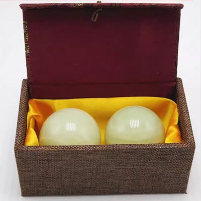 BBAUER Baoding Balls Chinese Health Balls Stress balls for adults Light Baoding Balls Health Crystal Stress Exercise Balls for Stress Relief, Exercise, and Hand Therapy(Color:C,Size:45mm)
