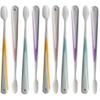 Compact Medium Soft Toothbrush, Manual Toothbrush for Deep Clean, Stain & Plaque Removal, Pack of 10 Travel Toothbrushes Ergonomic view 1