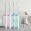 Compact Medium Soft Toothbrush, Manual Toothbrush for Deep Clean, Stain & Plaque Removal, Pack of 10 Travel Toothbrushes Ergonomic view 3