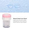 10pcs Manual Contact Lens Cleaner Professional Portable Contact Lens Washer Cleaning Soaking Case(Pink) view 3
