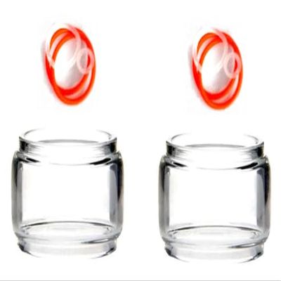 (2-Pack) Replacement Bubble Glass & seals Sets Compatible with Horizon Tech Falcon 2 Vape Tank