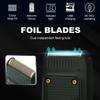 LEONYS Electric Shavers for Bald Men, Professional Men's Razor Electric Shaver Mini Beard Trimmer Shaving Machine Foil Blade Trimmer USB Rechargeable (Color : Black) view 2