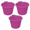 3 gallon / 14 Litre Bucket/Builders Bucket/Made in UK Water Mixing Storage Strong with Handle (Assorted Colour) (3, Pink) view 1