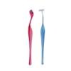 Tiuimk Mini Eyebrow Razor Set for Shaping Eyebrows - L-Shape and T-Shape Design - Red and Blue Colors - Stainless Steel Blades - Premium Plastic Handles - Suitable for Girls - 2-Pack view 1