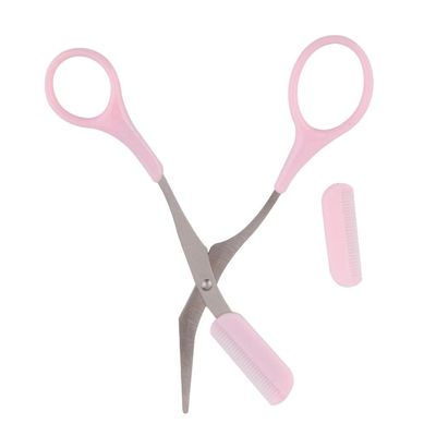 Tiuimk Plastic Makeup Brow Trimming Tool Eyebrow Scissors - SKU: 008