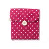 Allayu Female Purse Tampon Holder Cosmetic Dot Sanitary Pad Large-capacity Organizer Storage Bag Sundries Pouch Travel, Wine Red view 1