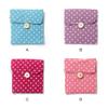 Allayu Female Purse Tampon Holder Cosmetic Dot Sanitary Pad Large-capacity Organizer Storage Bag Sundries Pouch Travel, Wine Red view 3