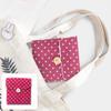 Allayu Female Purse Tampon Holder Cosmetic Dot Sanitary Pad Large-capacity Organizer Storage Bag Sundries Pouch Travel, Wine Red view 4