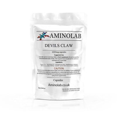 Aminolab - Devils Claw 6000mg 30 Capsules