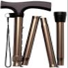 2 Pcs Aluminium Alloy Crutches,L-Shap Ergonomic Design Cane,Adjustable Folding Walking Stick, Non-Slip Base, 830-930 Mm Present view 1