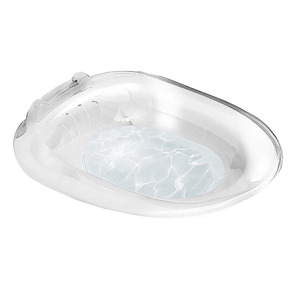 CUTTE Sitz Basin Sitz Bath Drain Holes, Sitz Bath for Toilet Hemorrhoids Postpartum Care Perineal Soaking Bath Over The Toilet Seat, Sitz Bath Seat for Hemorrhoids,Transparent,38.5x35.5cm