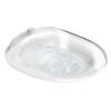 CUTTE Sitz Basin Sitz Bath Drain Holes, Sitz Bath for Toilet Hemorrhoids Postpartum Care Perineal Soaking Bath Over The Toilet Seat, Sitz Bath Seat for Hemorrhoids,Transparent,38.5x35.5cm view 1