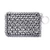 Cast Iron Cleaner,Scrubber Brushes for Cleaning,Stainless Steel Scrubber,Chainmail Scrubber for Cast Iron Pans,Cast Iron Brush,Stainless Scrubber for Cast Iron Scrubber view 1