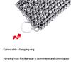 Cast Iron Cleaner,Scrubber Brushes for Cleaning,Stainless Steel Scrubber,Chainmail Scrubber for Cast Iron Pans,Cast Iron Brush,Stainless Scrubber for Cast Iron Scrubber view 4