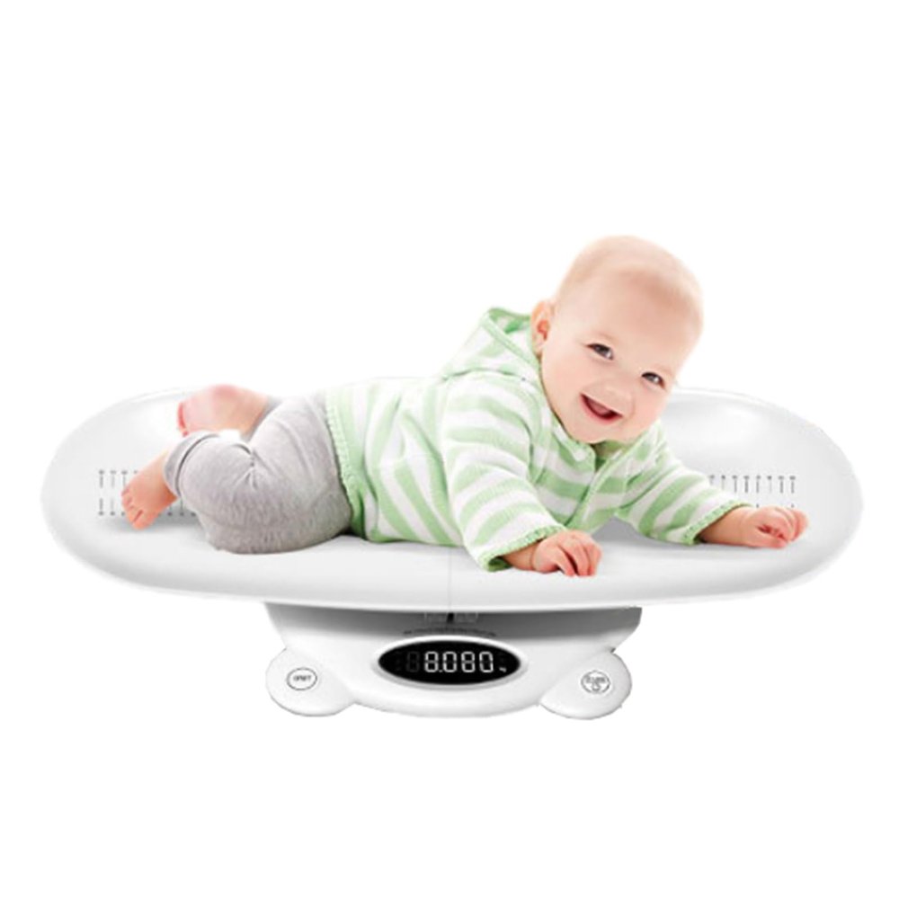 Baby Scale with Safe and Comfortable Tray, Large LCD Display, Tare and Hold Functions, Can Be Served As Infant Scale, Toddler Scale, or Pet Scale