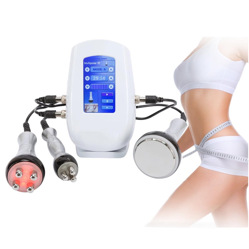 40K Three-in-One Desktop Ultrasonic Fat Blasting Machine Negative Pressure Radio Frequency Instrument Home Beauty Instrument