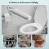2 Pack Grab Bars for Shower Handle, 12 Inch Anti Slip Shower Grab Bars for Seniors, Stainless Steel Knurled Handicap Grab Bars for Bathroom, Grab Bars for Elderly for Wall(White, 1" Diameter) view 2