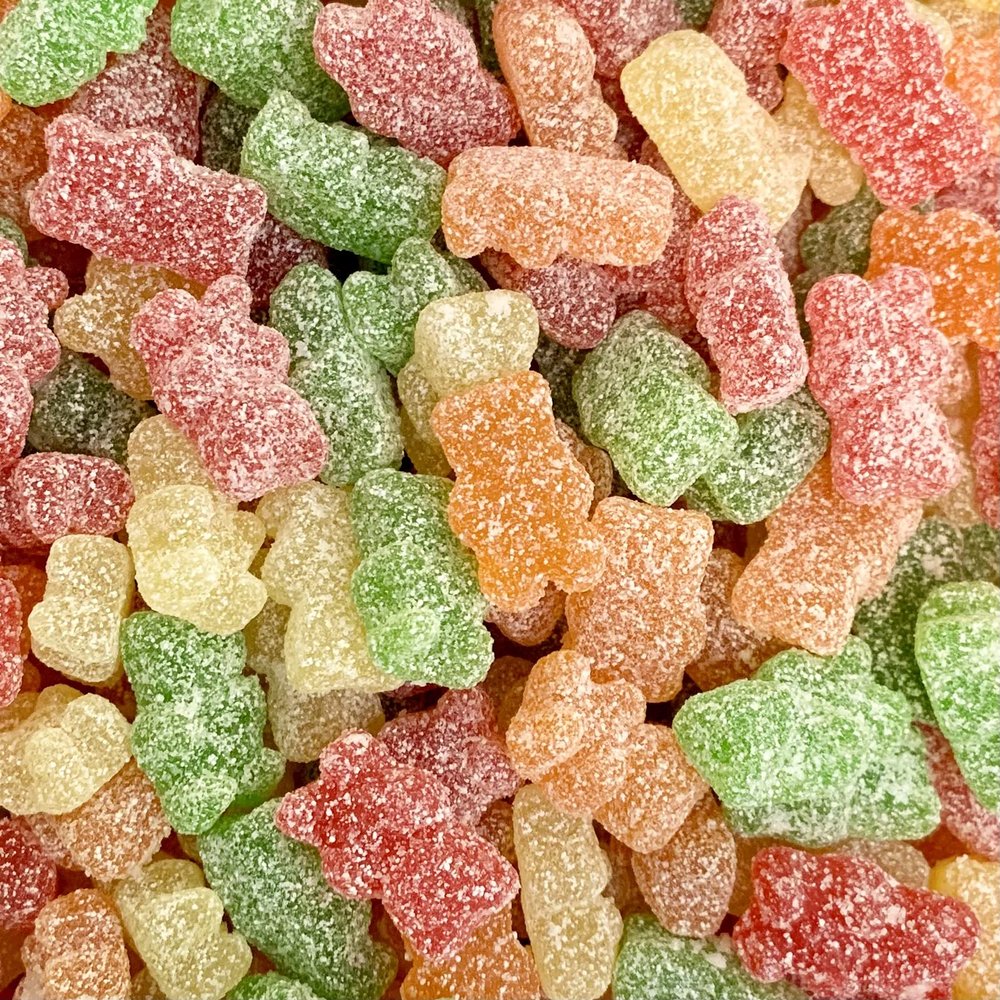Fizzy Teddy Bears XL Retro Sweet Shop Gift Jar by The Gourmet Sweet Company