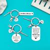 6 Pcs Dentist Keyring Dentist Appreciation Gifts Dental Hygienist Gift Dental Assistant Gift Dental Staff Gift Dental Colleague Gift Dentist Office Orthodontist Gift Thank You Gifts for Dentist view 3