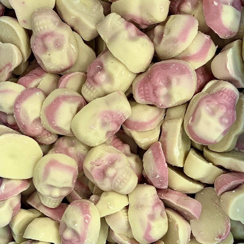 Chocolate Skulls XL Retro Sweet Shop Gift Jar by The Gourmet Sweet Company