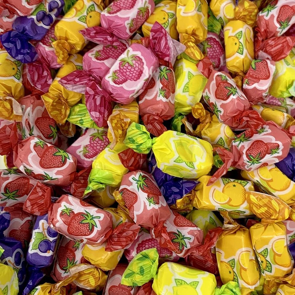 Assorted Fruit Chews XL Retro Sweet Shop Gift Jar by The Gourmet Sweet Company
