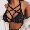 BebeXi Plus Size Push up Lingerie Bandage Bra Briefs Sexy Up Corset Women Sexy Lingerie Top (Black, S) view 2