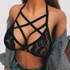 BebeXi Plus Size Push up Lingerie Bandage Bra Briefs Sexy Up Corset Women Sexy Lingerie Top (Black, S) view 3