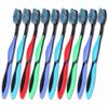 ZUMAHA Compact Medium Firm Toothbrush, Manual Toothbrush for Man/Woman, Pack of 10 Toothbrushes for Deep Clean, Stain & Plaque Removal Ergonomic view 1
