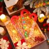 Lallisa 24 Pcs Large Christmas Candy Tubes 9.8 Inch Plastic Candy Container Clear Empty Candy Tube with Red Topper Christmas Party Supply Red Filled Holiday Stuffer Crutch Shaped for Christmas Party view 2