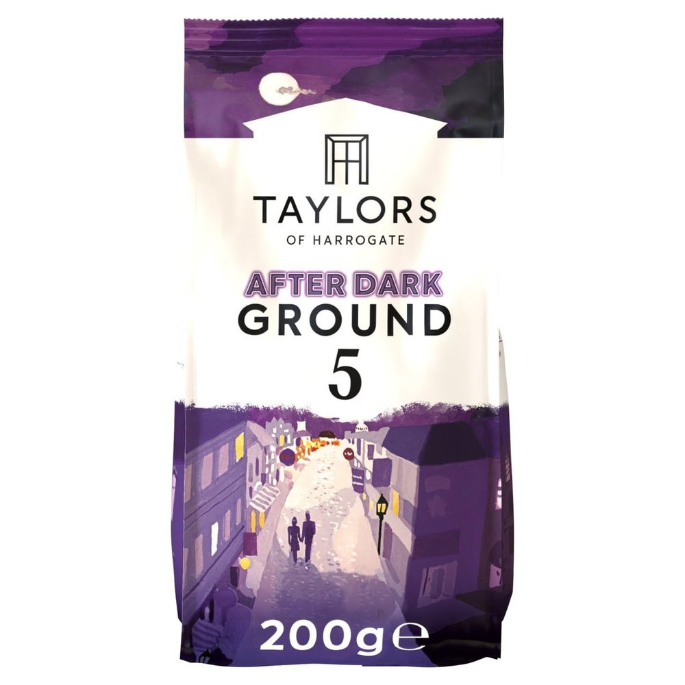 Taylors of Harrogate After Dark Ground Coffee, Roast 5, Bag of 200 g (Pack of 1)