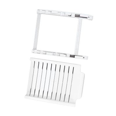 Fridge Hanging Ziplock Bag Organizer, Retractable Refrigerator Food Bag Hanging Storage Rail Rack Telescopic Ziplock Bag Storage Rack for Fridge