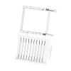 Fridge Hanging Ziplock Bag Organizer, Retractable Refrigerator Food Bag Hanging Storage Rail Rack Telescopic Ziplock Bag Storage Rack for Fridge view 1