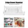 Fridge Hanging Ziplock Bag Organizer, Retractable Refrigerator Food Bag Hanging Storage Rail Rack Telescopic Ziplock Bag Storage Rack for Fridge view 2