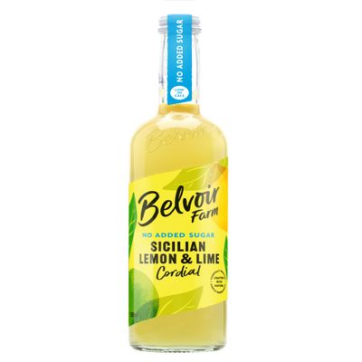 Belvoir Farm - Sicilian Lemon & Lime Cordial, Simple Ingredients, Dilute to Taste, Crafted with Nature, Low in Calories, No Added Sugar, Gluten Free, Suitable for Vegetarians & Vegans, 500ml