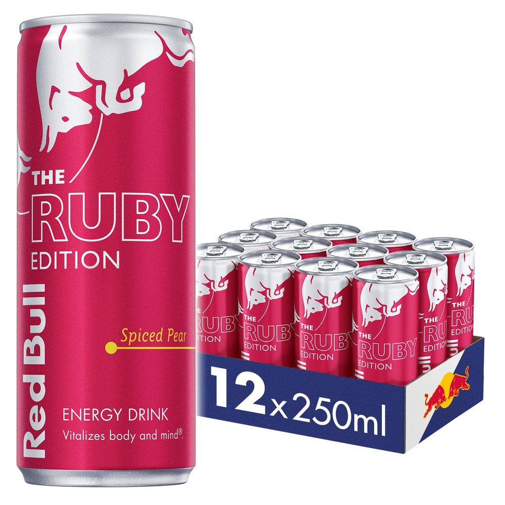 Red Bull Energy Drink Ruby Edition Spiced Pear 250ml x12