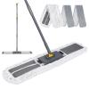 36" Commercial Dust Mops for Floor Cleaning, Masthome Professional Industrial Mop with 3 Pads, Heavy Duty Commercial Mop with 62'' Long Handle,Large Floor Mops for Office Garage Warehouse Factory Mall view 1