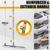 36" Commercial Dust Mops for Floor Cleaning, Masthome Professional Industrial Mop with 3 Pads, Heavy Duty Commercial Mop with 62'' Long Handle,Large Floor Mops for Office Garage Warehouse Factory Mall view 3