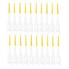20PCS Interdental Brushes Ultra Tight Bristles Tooth Interdental Cleaners Silicone Toothpick Brush Disposable Teeth Soft Picks Yellow view 1
