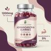 Ashwagandha Gummies - 150 Pack - 1200mg Serving - UK Made High Strength Ashwagandha Gummy - Raspberry Flavour Alternative to Capsules or Tablets - Supplement for Men or Women view 3
