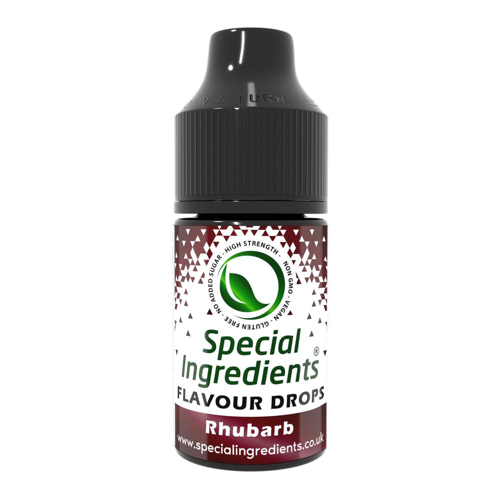 Rhubarb Flavour Drop 500ml Highly Concentrated Versatile Food Flavouring - Vegan, Non GMO, Gluten Free