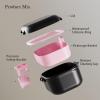 BVN Leak-Proof Denture Case, Denture Cup for Soaking Dentures, Retainer Cleaning Case (Black+Pink). view 4
