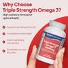 Triple Strength Omega 3 2,000mg | Supports Heart, Brain & Eye Health | Rich in Omega 3 Fatty Acids | 660mg of EPA and 440mg of DHA per Serving | 120 Capsules = 2 Months Supply | Made in UK view 2