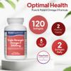 Triple Strength Omega 3 2,000mg | Supports Heart, Brain & Eye Health | Rich in Omega 3 Fatty Acids | 660mg of EPA and 440mg of DHA per Serving | 120 Capsules = 2 Months Supply | Made in UK view 3