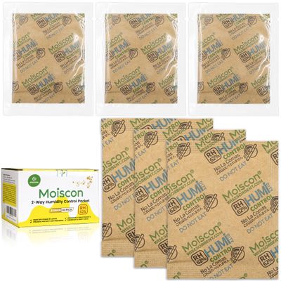 Wisesorb 45 Pack 62% RH 8 Gram Two-Way Humidity Control Packs for Storing 1 oz, Size 8 Moisture Control Packets Individually Wrapped