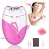 URAQT Facial Epilator, Cordless Electric Lady Face Shaver Mini Epilator with LED Light, Smooth Bikini Trimmer for Face Body Arm Leg Underarm, Rechargeable Gentle Hair Removal Device for Women view 1