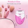 URAQT Facial Epilator, Cordless Electric Lady Face Shaver Mini Epilator with LED Light, Smooth Bikini Trimmer for Face Body Arm Leg Underarm, Rechargeable Gentle Hair Removal Device for Women view 2