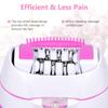 URAQT Facial Epilator, Cordless Electric Lady Face Shaver Mini Epilator with LED Light, Smooth Bikini Trimmer for Face Body Arm Leg Underarm, Rechargeable Gentle Hair Removal Device for Women view 4