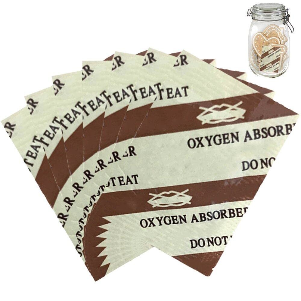 Casiler Food Grade Oxygen Absorbers, 100 Pcs Oxygen Absorber Packets Bag Oxygen Absorbers Storage Packets for Food Made Storage