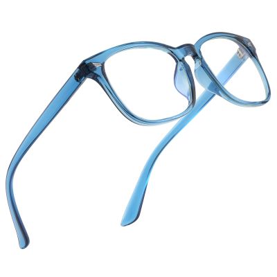 Jectieey Reading Glasses for Men and Women, Anti-Glare Lenses with Blue Light Blocking Durable Lenses, A06-Blue, 52mm