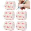 5 Pack Self Adherent Cohesive Wrap Bandages, Heart Printed First Aid Tape, Elastic Self Adhesive Tape, Athletic, Sports Wrap Tape, Bandage Wrap view 1